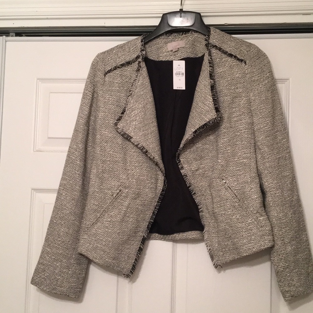 Loft Tweed Blazer Jacket - Sz 10